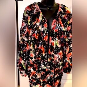 Sequin Puff Sleeve Midi Dress New Without Tags